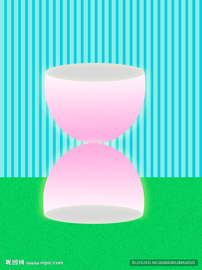 时间的沙漏背景插画