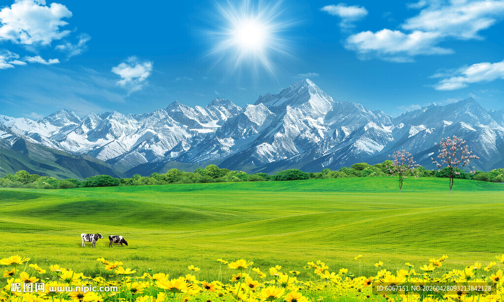 蓝天白云大草原