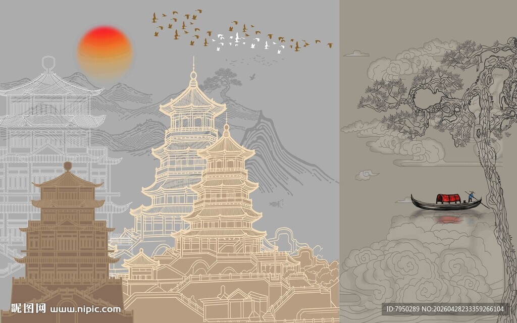 古风建筑风景图