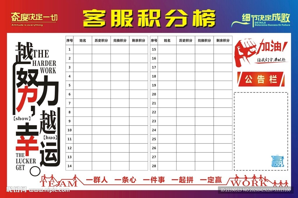 积分榜
