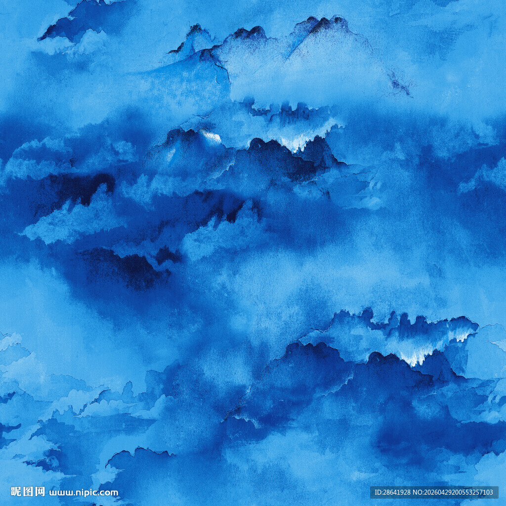 云山雾绕 山水自然