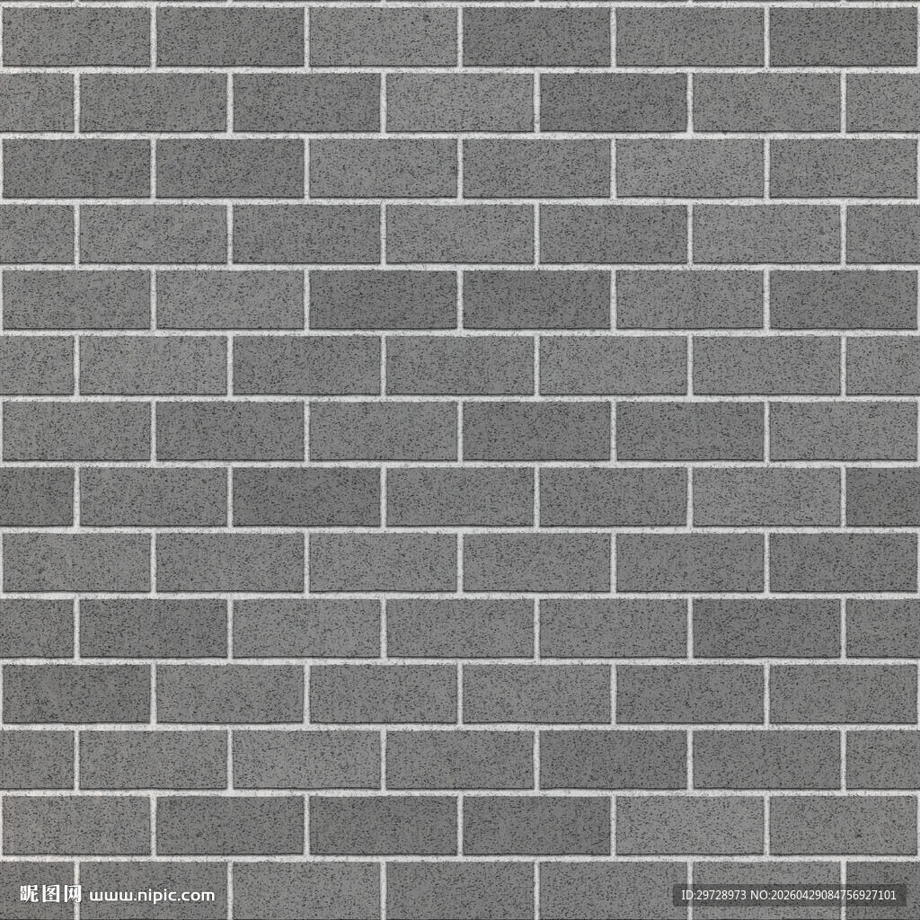 灰色砖墙纹理背景图