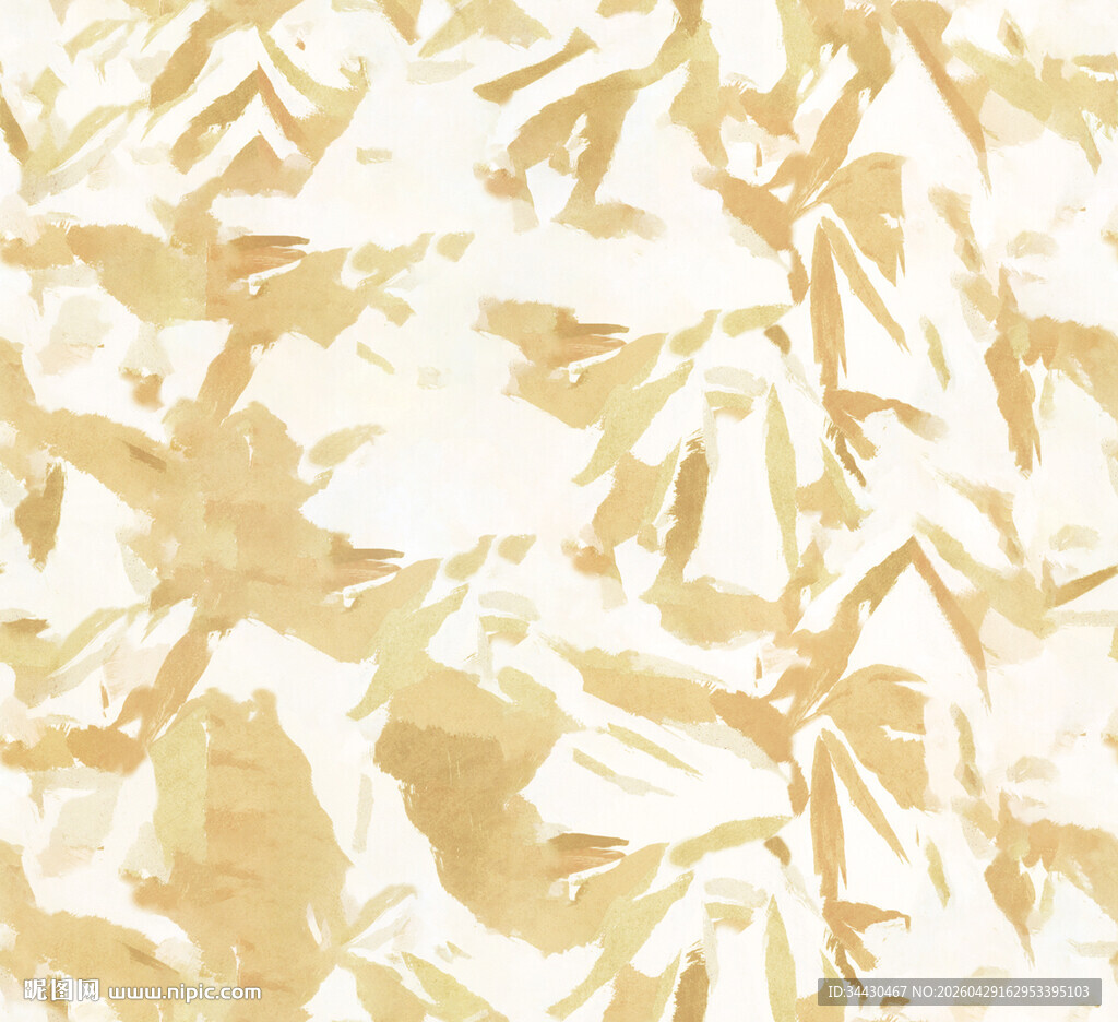 金色竹叶图案纹理背景