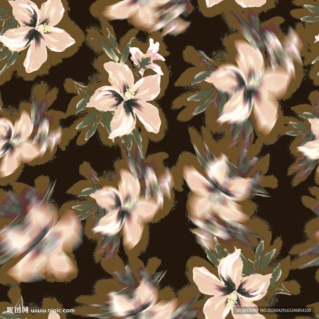 花卉图案背景柔美花朵