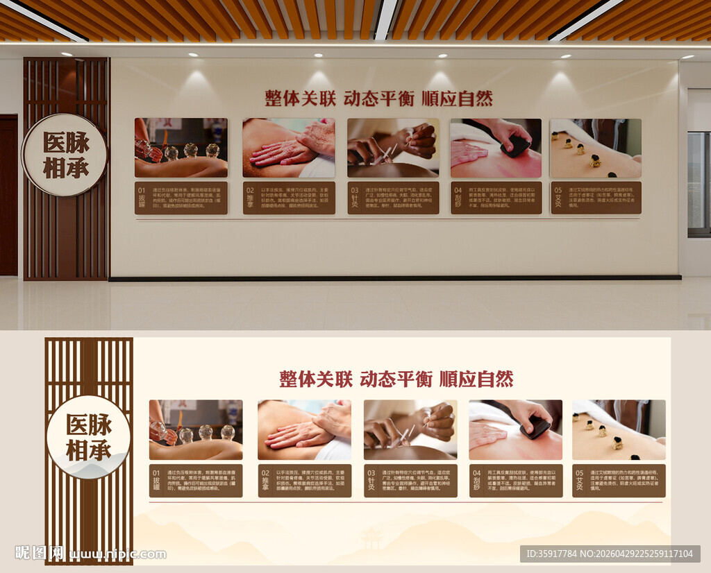 中医养生项目展板文化墙