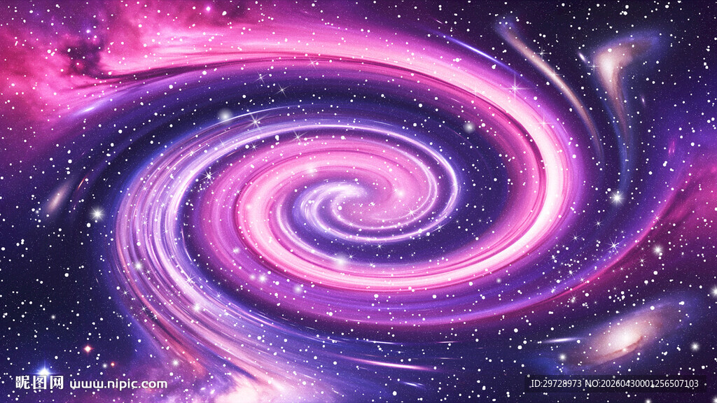 绚丽旋涡星空吊顶天花
