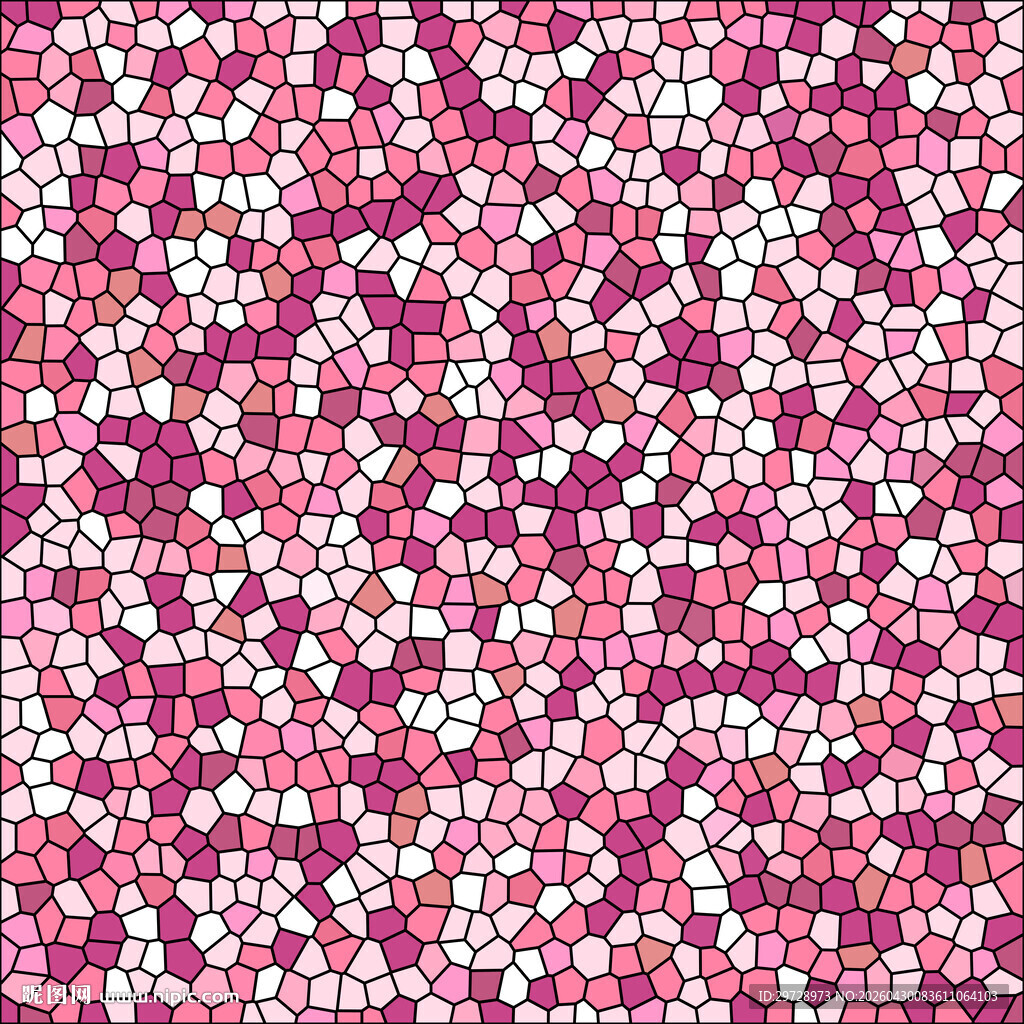 粉色玻璃几何图案