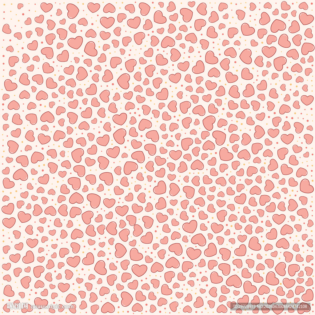 粉色心形图案背景纹理