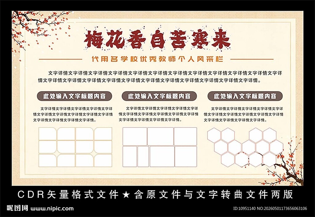 梅花香自苦寒来 教师风采栏