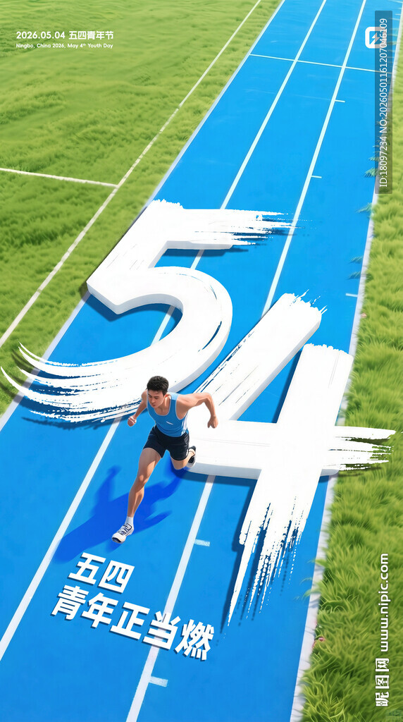 54五四青年节海报