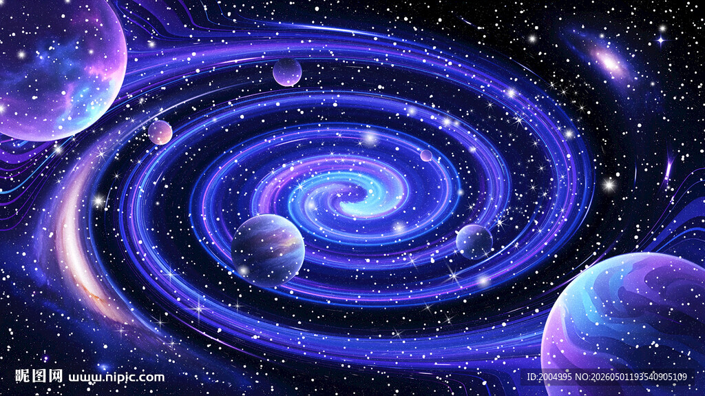 宇宙漩涡星空星球天花吊顶