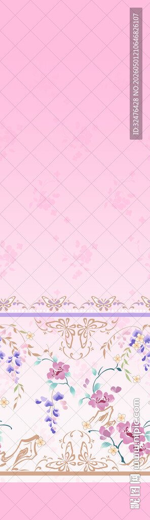 粉色花卉汉服