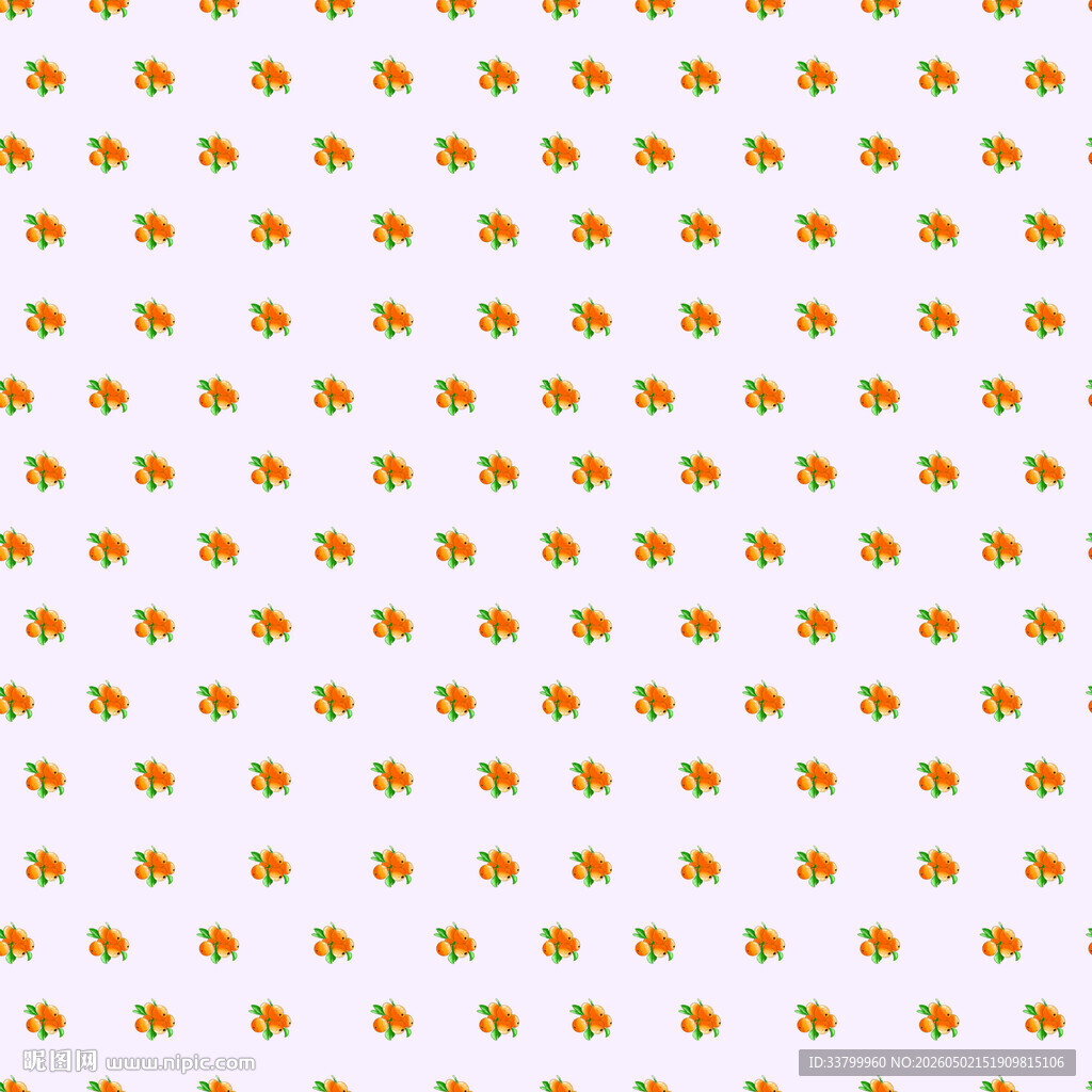 橙色小图案白色背景纹理