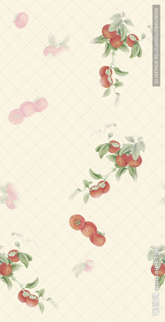 花卉脚印图案背景设计