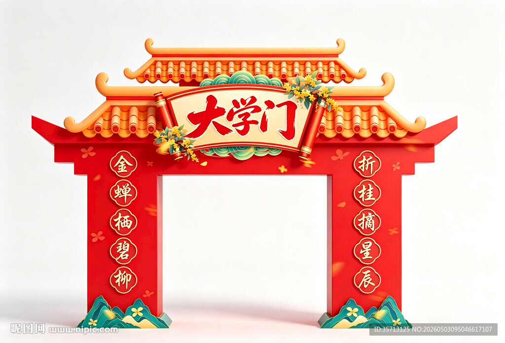 大学门高考拱门