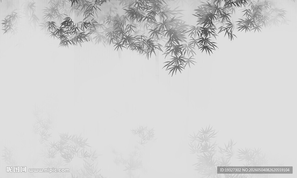 新中式水墨竹影