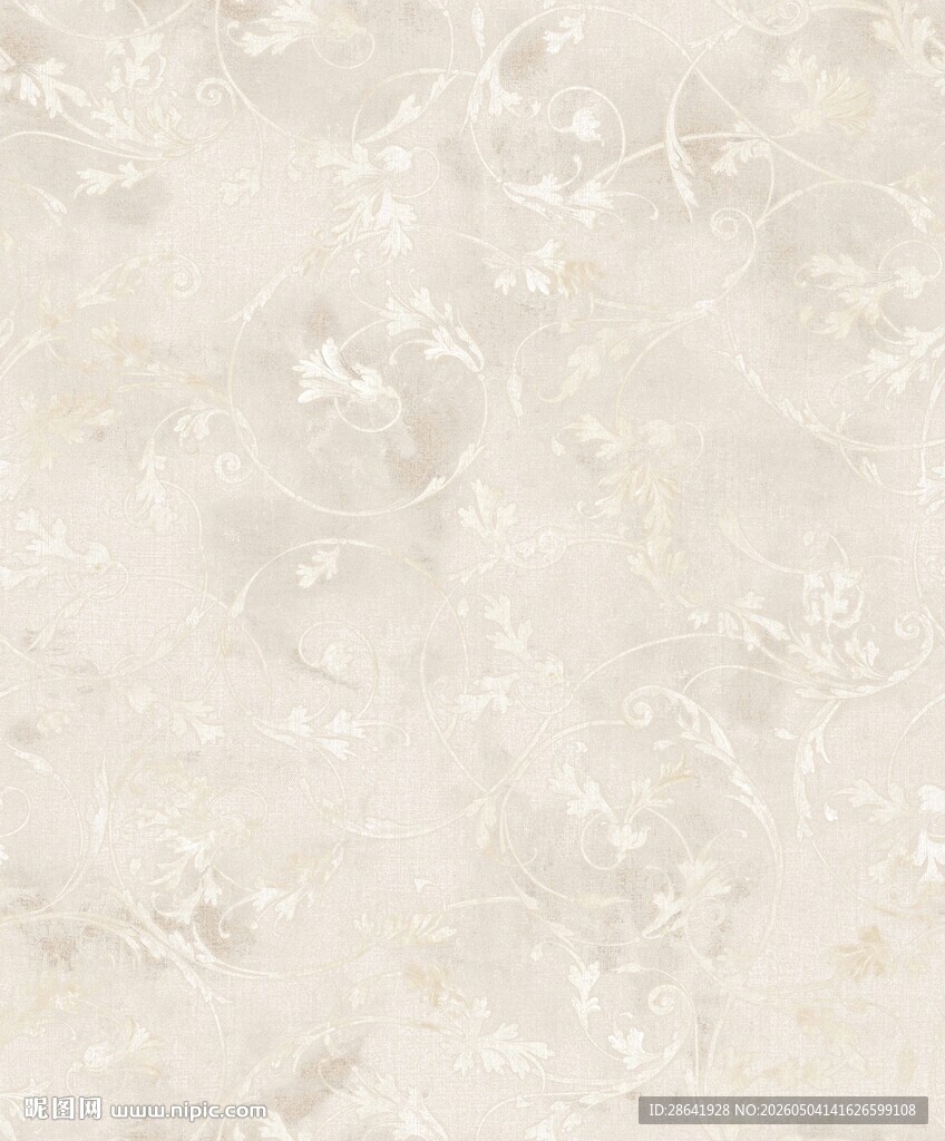卷草 暗花 