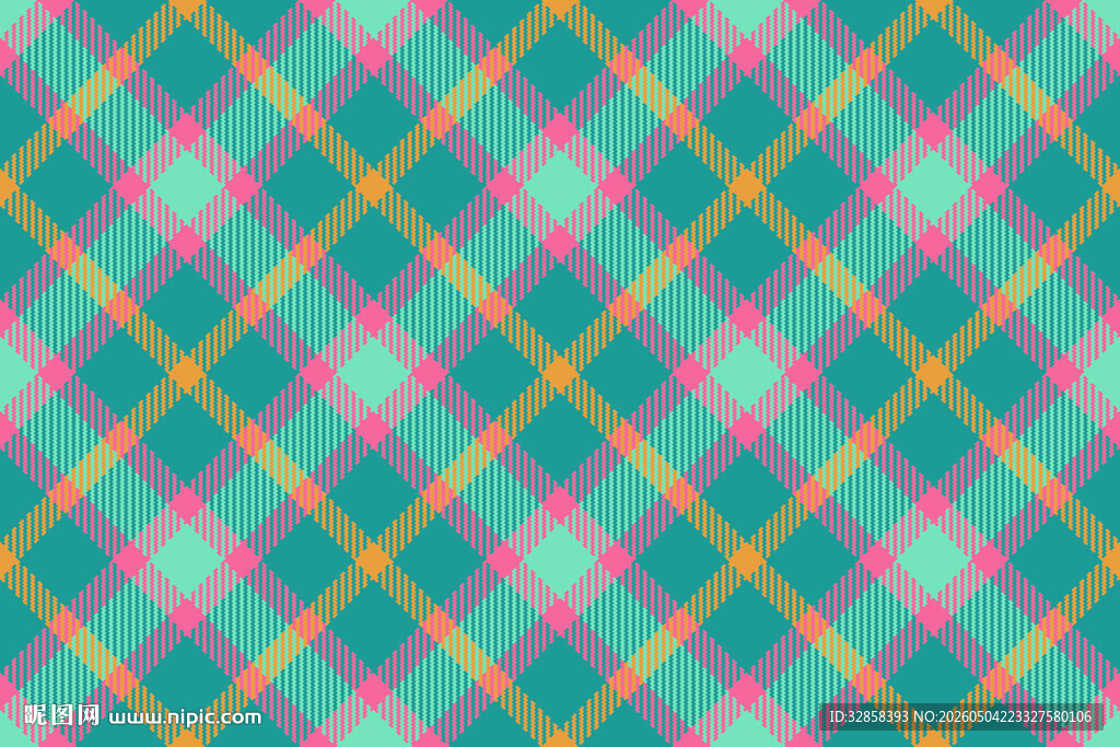 多彩格子图案背景