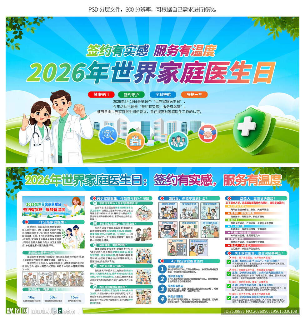 2026世界家庭医生日展板