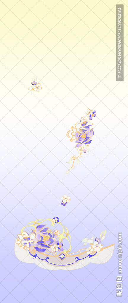 梦幻花朵漂浮汉服