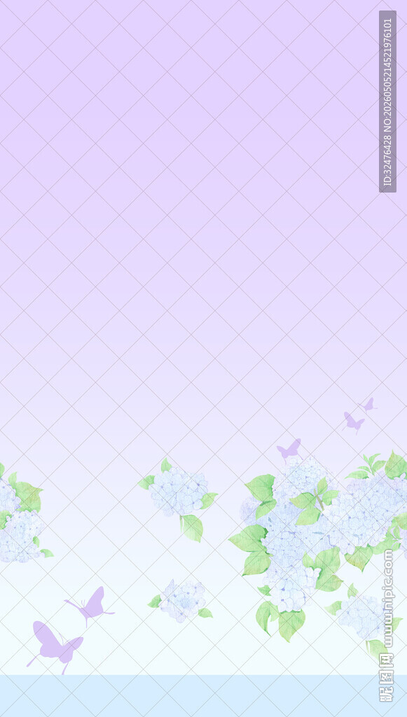 淡紫色梦幻花卉飞鸟汉服