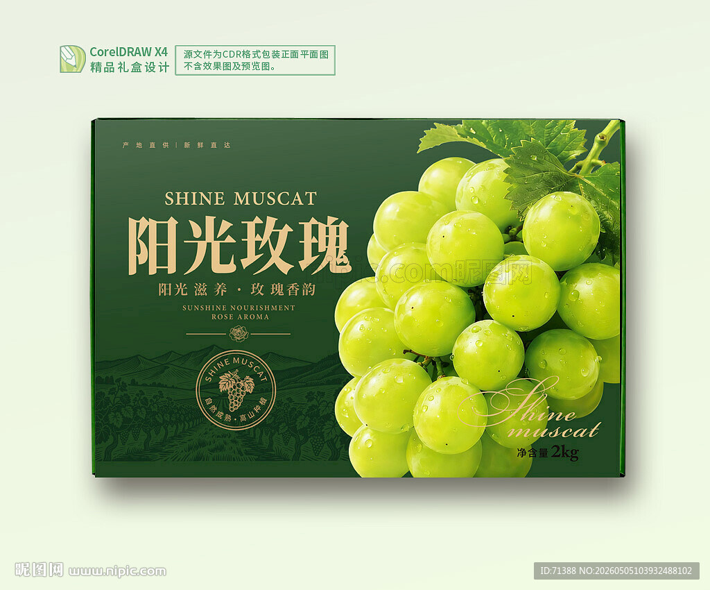 阳光玫瑰包装 葡萄礼盒