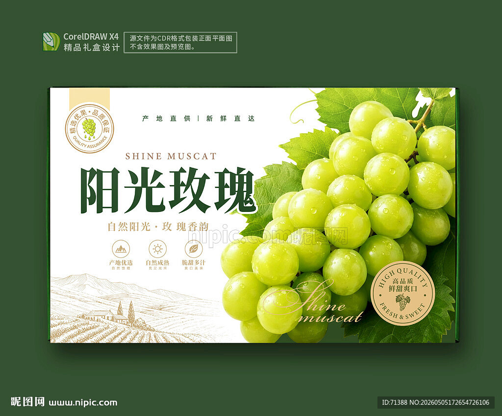 阳光玫瑰包装 葡萄礼盒