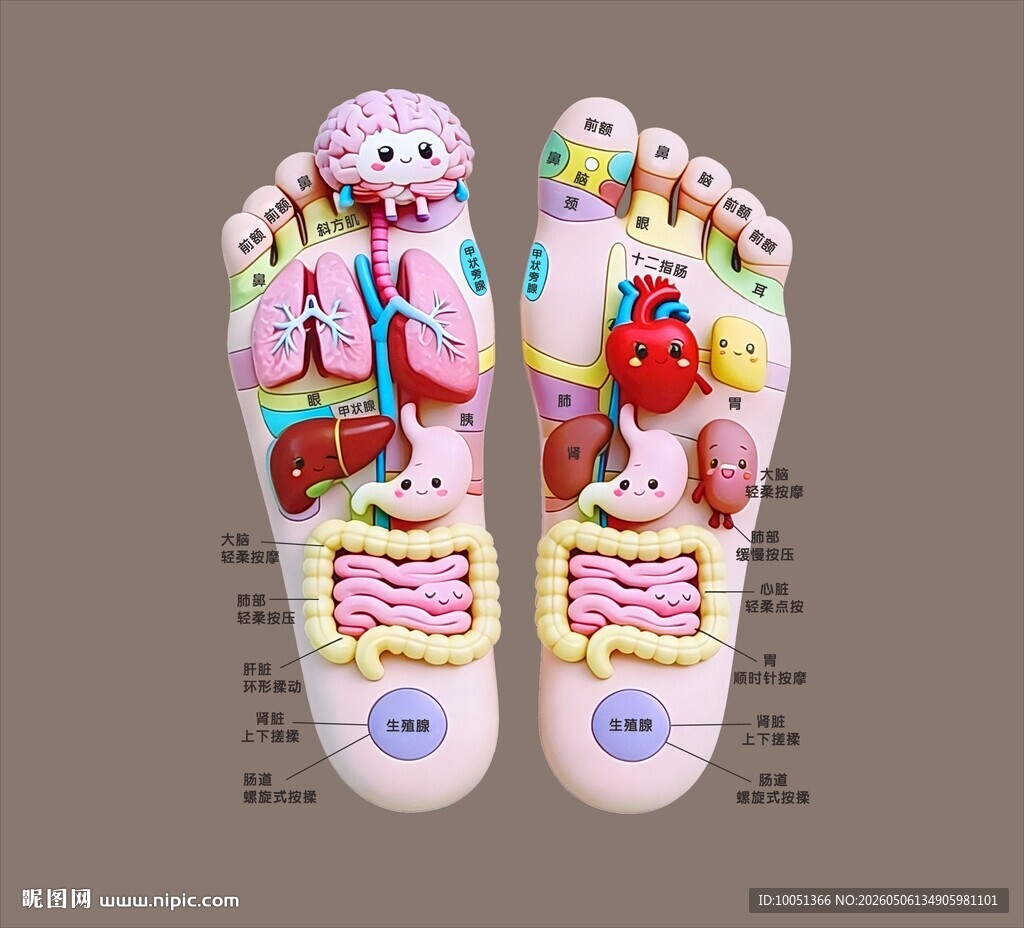 足部穴位 脚反射区