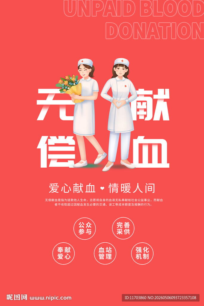 无偿献血宣传海报