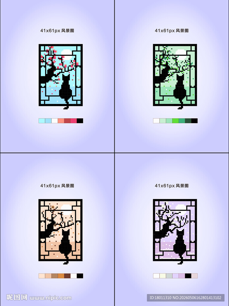 复古风格插画艺术作品