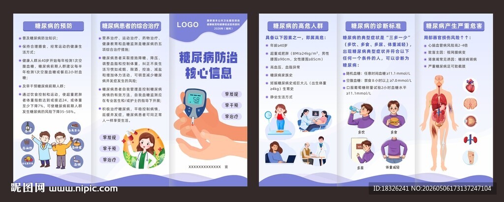 糖尿病防治核心信息折页