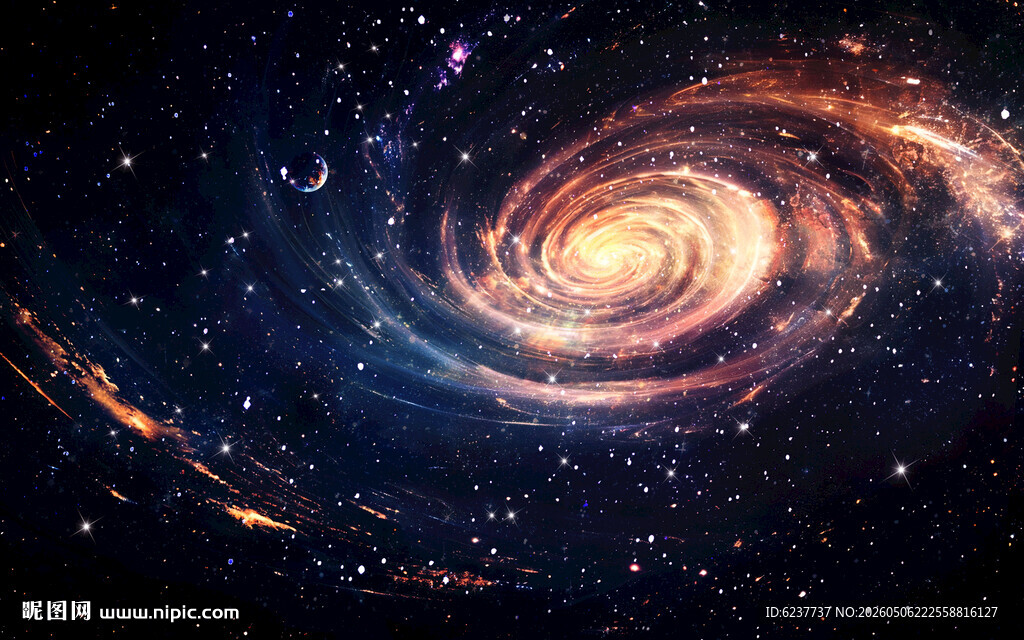 黑色星空漩涡背景图素材