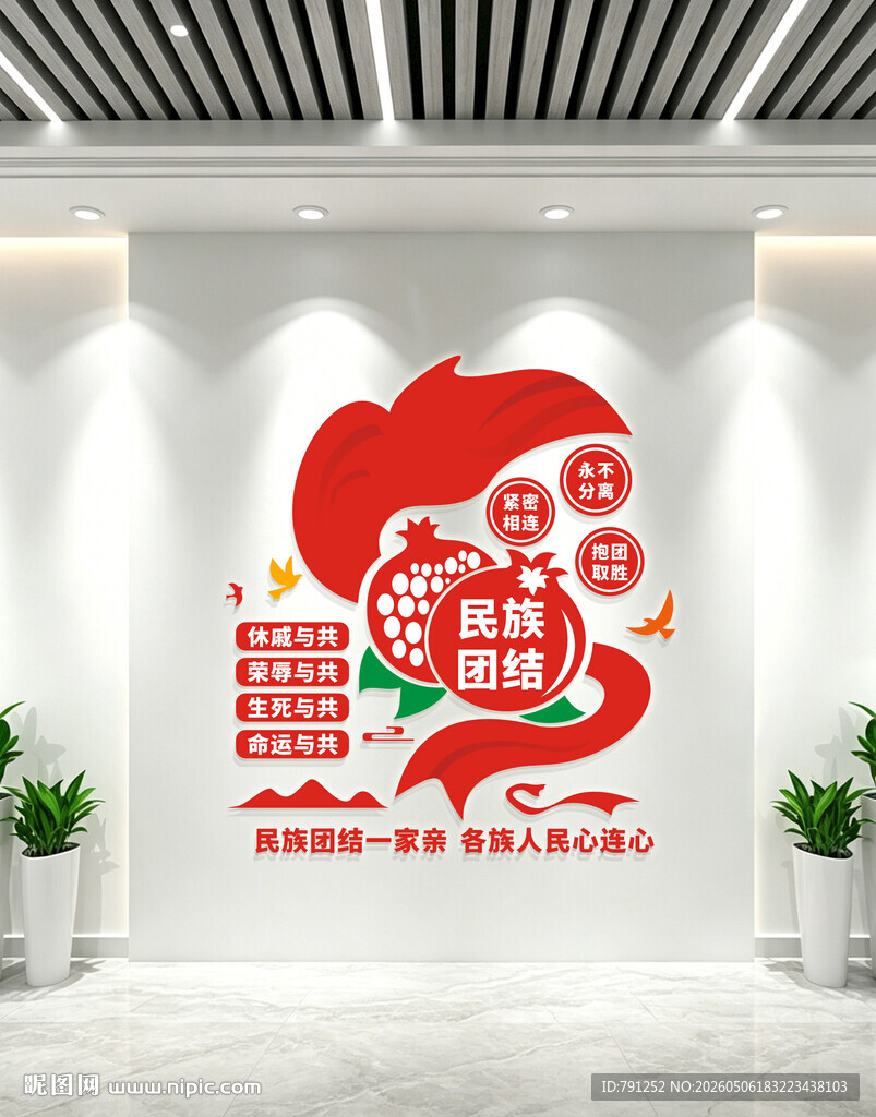 民族团结文化墙