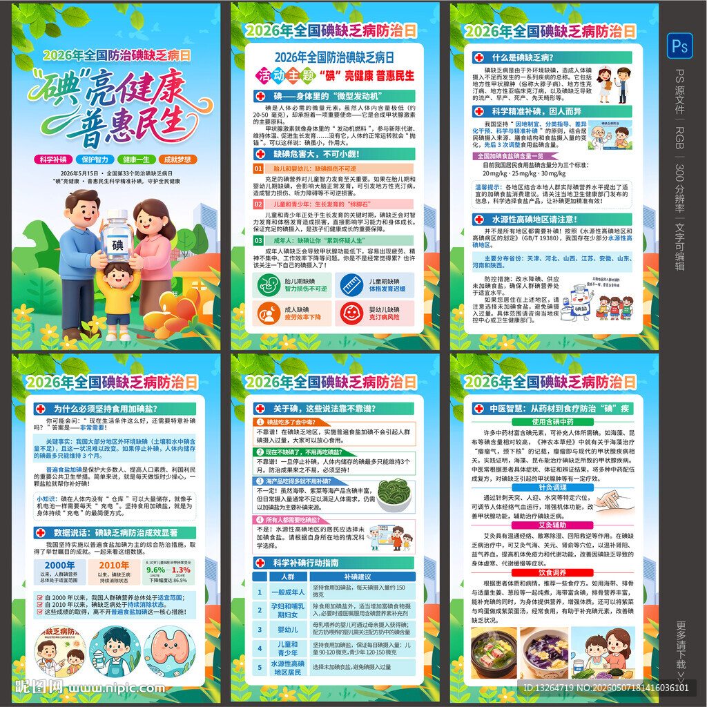 2026年防治碘缺乏病日海报