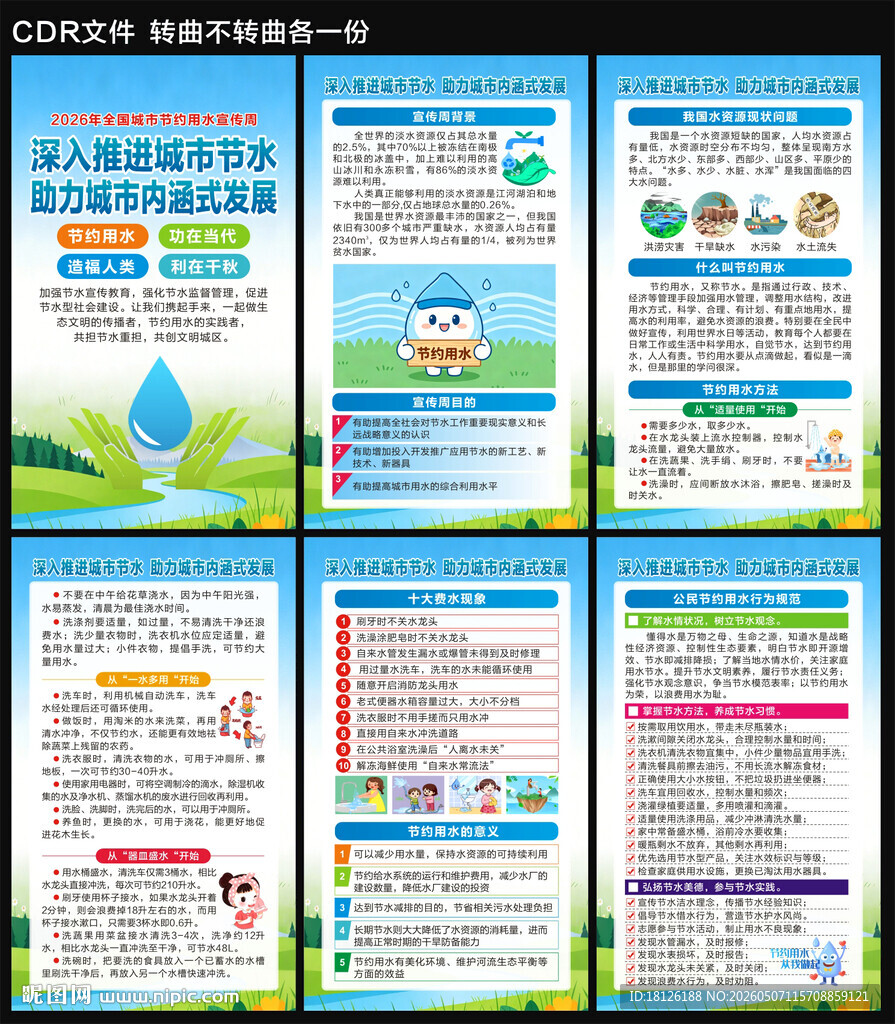 2026全国城市节水宣传周海报
