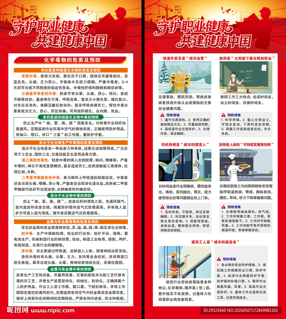 职业病防治展架