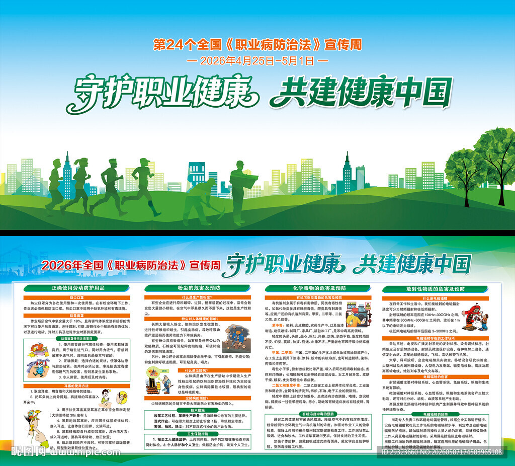 职业病防治法展板