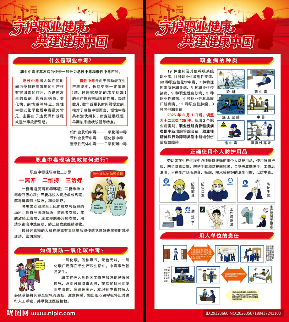 职业病防治展架