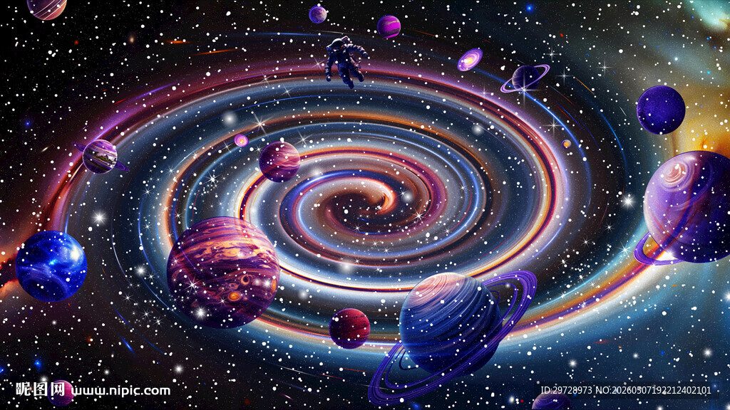 星空星球宇宙旋涡太空星系