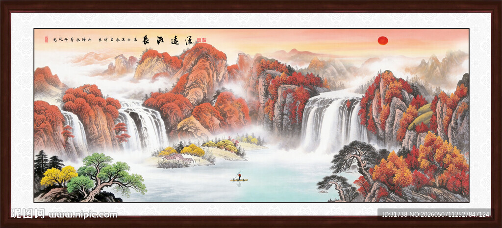 山水国画风景装饰画
