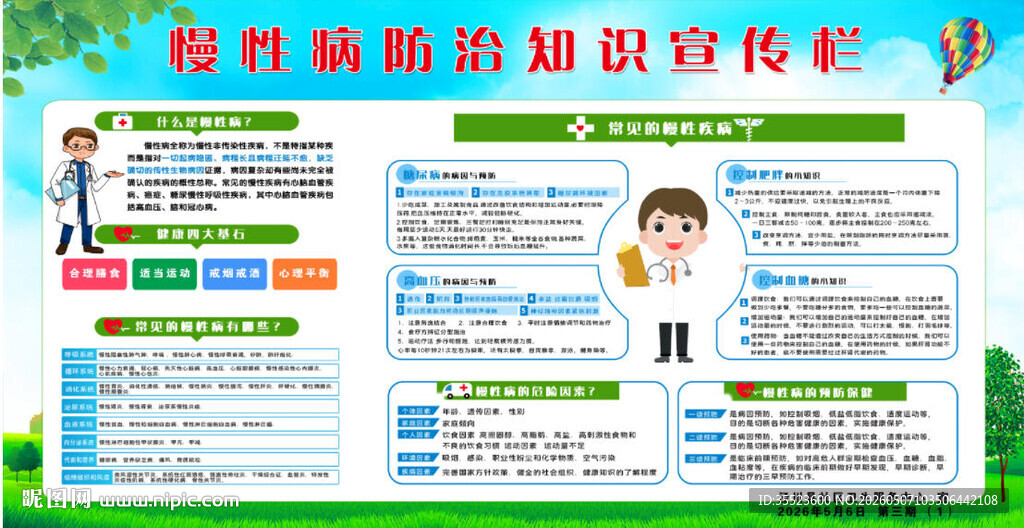 慢性病健康教育宣传栏