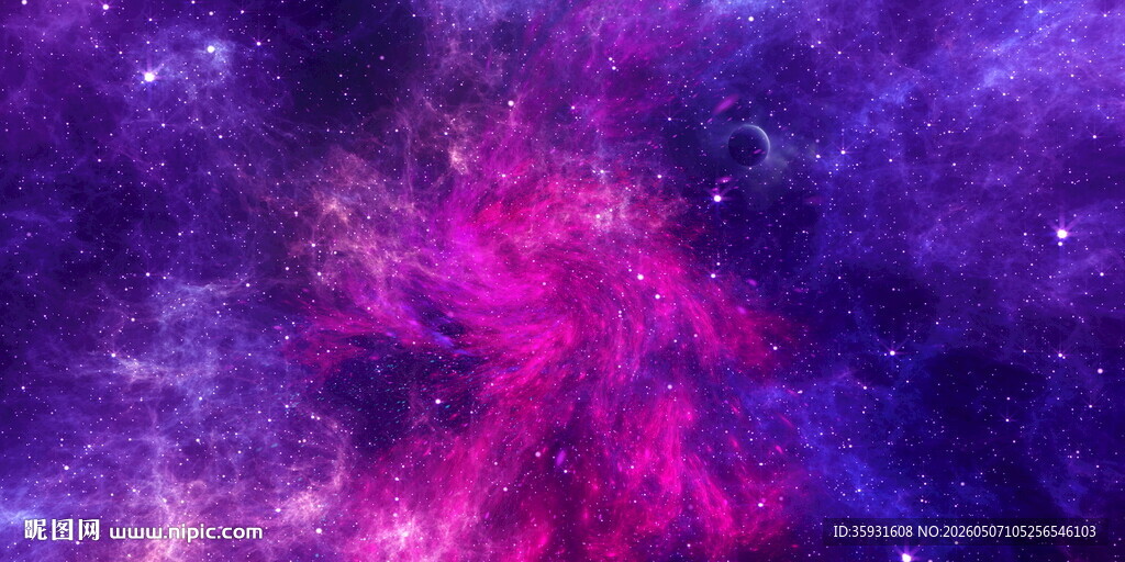 紫色星空背景图