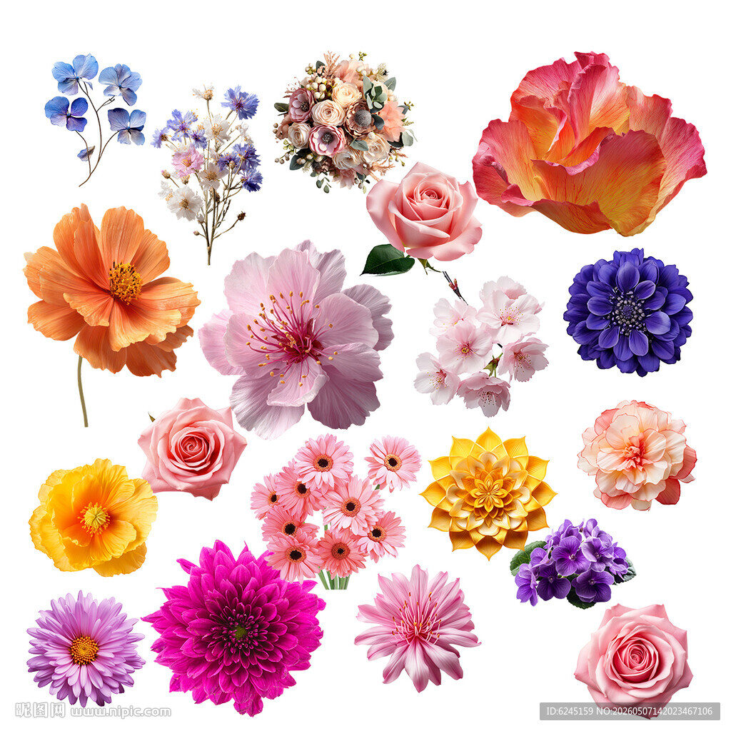 免扣花 透明花朵花瓣
