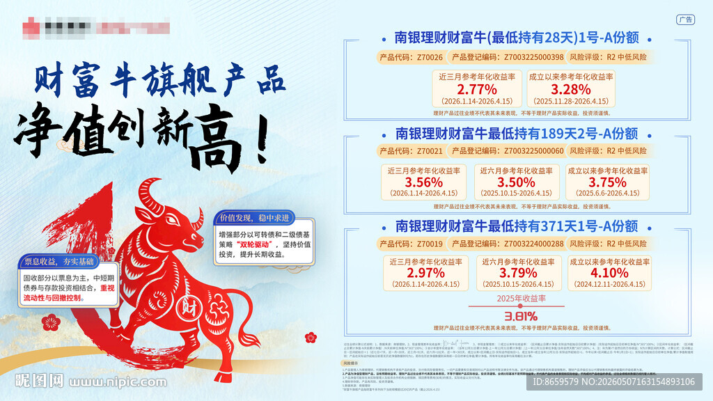 银行理财海报