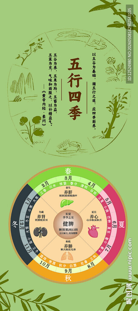 五行养生图