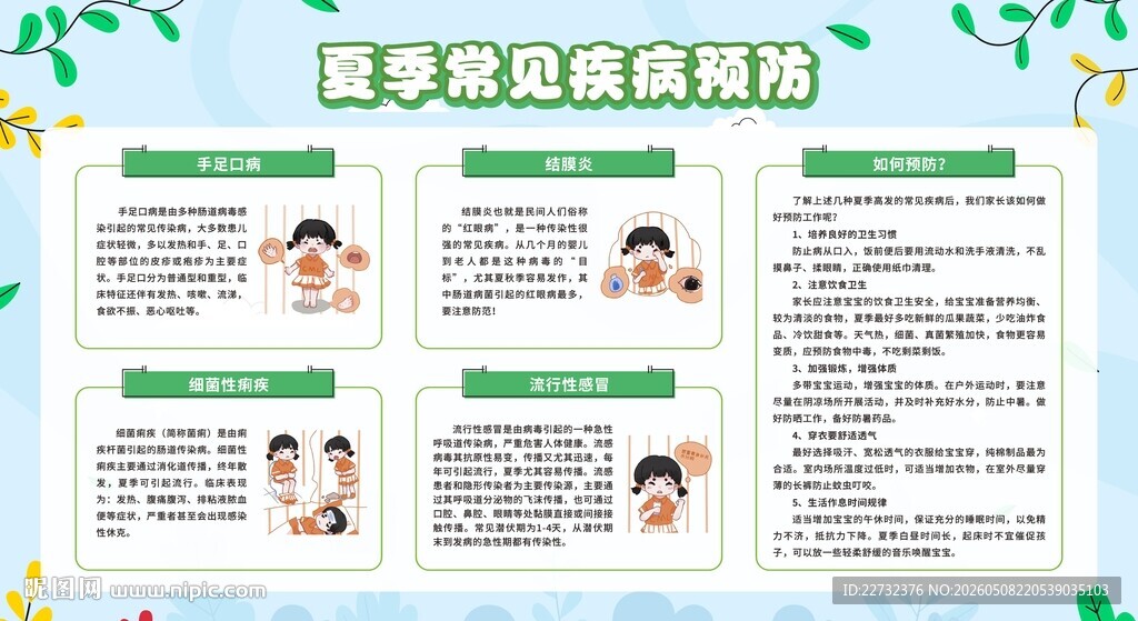 预防夏季传染病