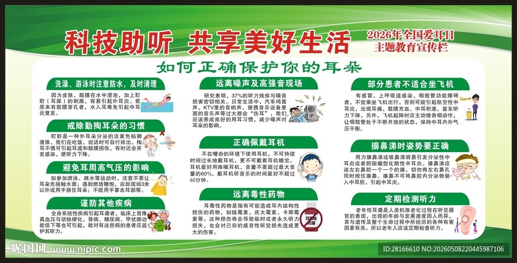 全国爱耳日宣传栏