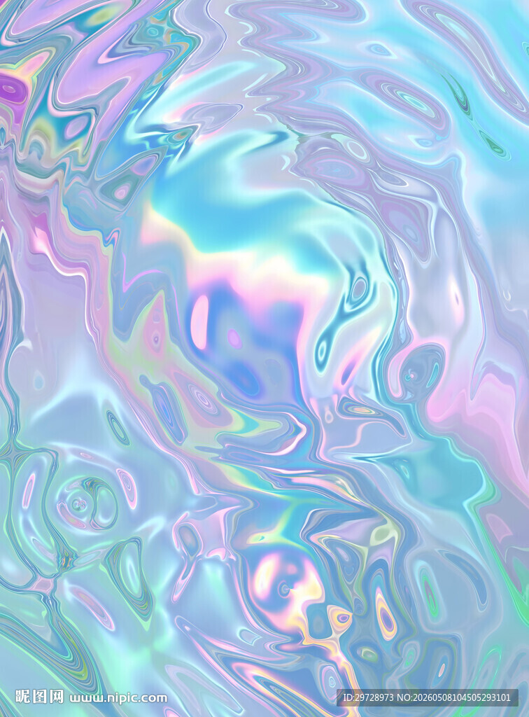 梦幻炫彩流体纹理图案