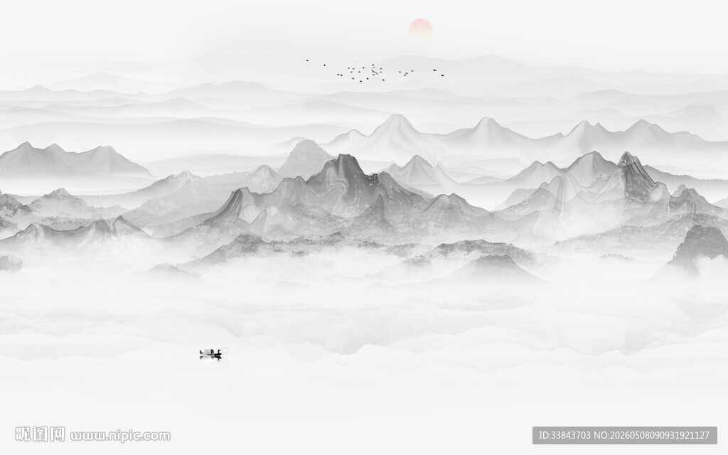 禅意水墨山水