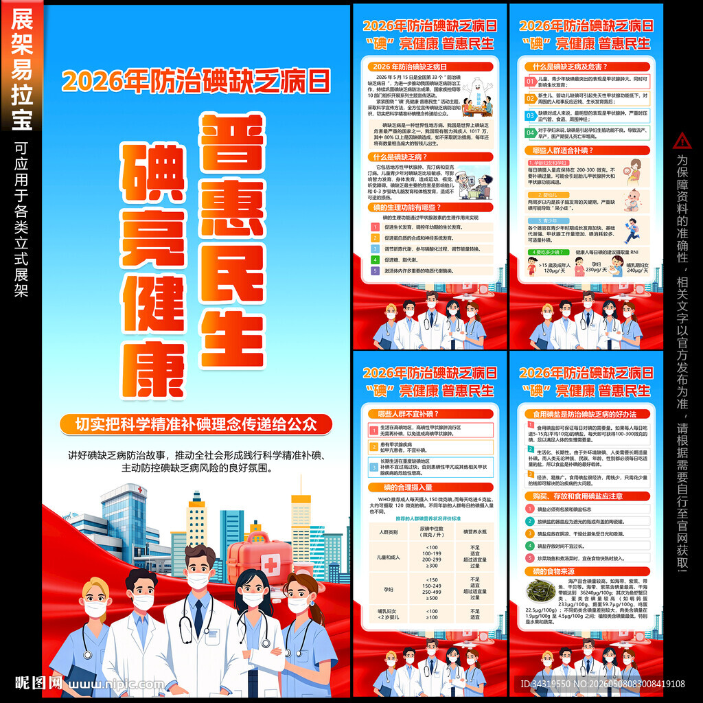 2026年防治碘缺乏病日展架